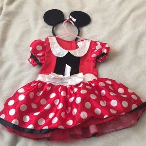 Minnie Mouse and lady bug costume
